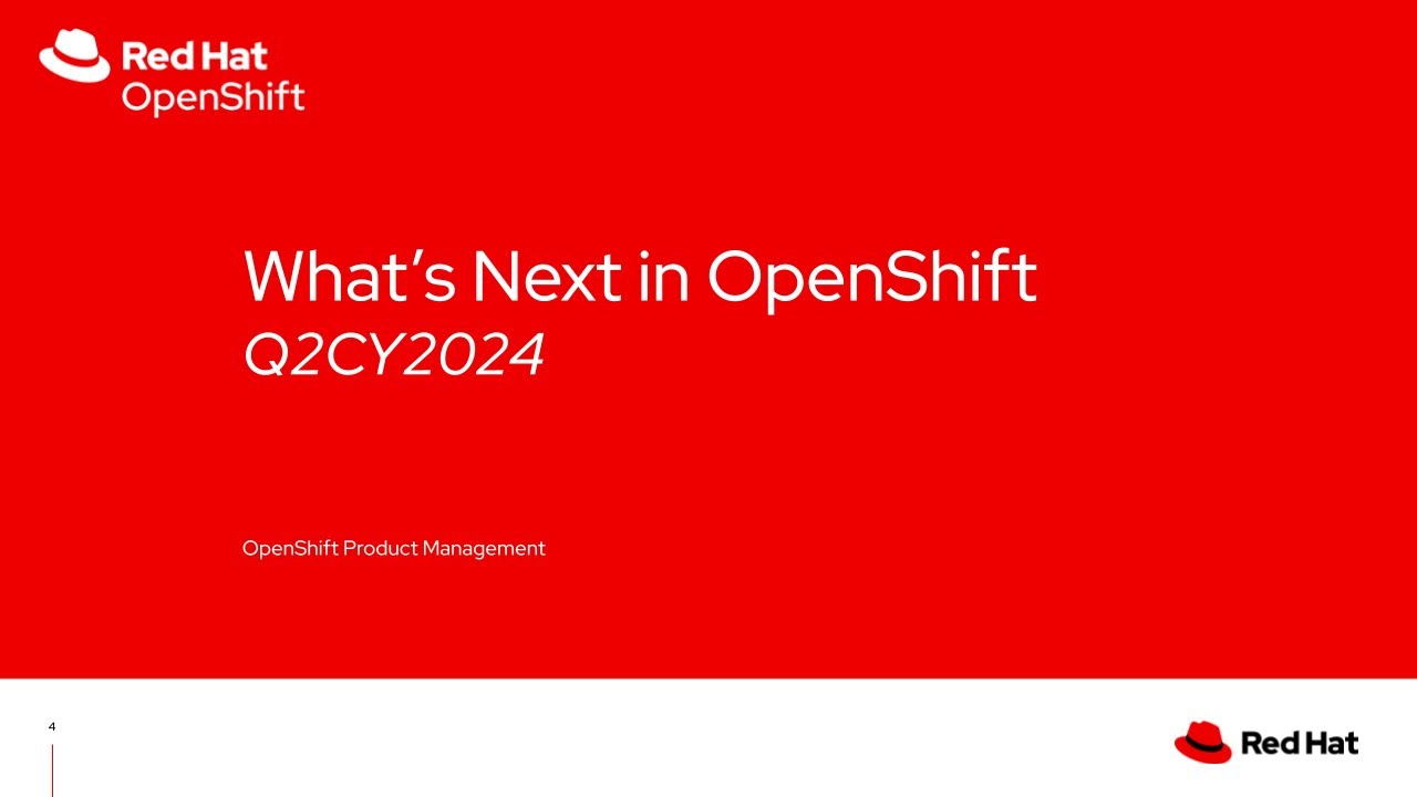 What's Next: OpenShift Roadmap Update (December 2024) - Audio Corrected Version