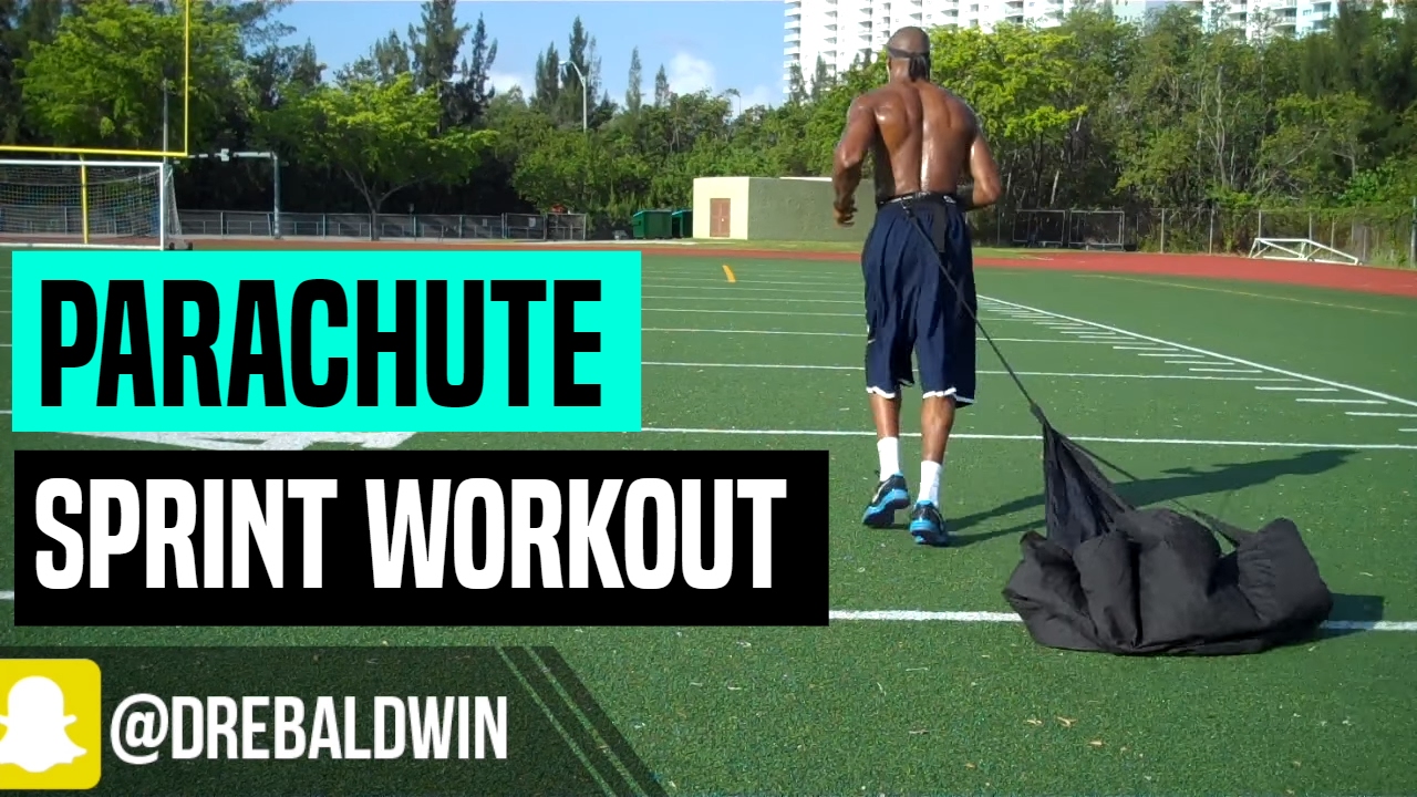 Dynamic Warmup & Speed Parachute Sprint Workout | Dre Baldwin
