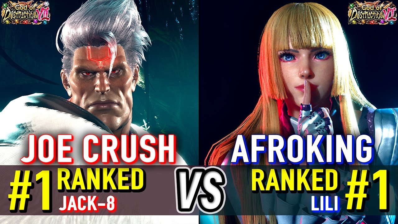 T8 🔥 JOE CRUSH (#1 Ranked Jack-8) vs AFROKING (#1 Ranked Lili) 🔥 Tekken 8 High Level Gameplay