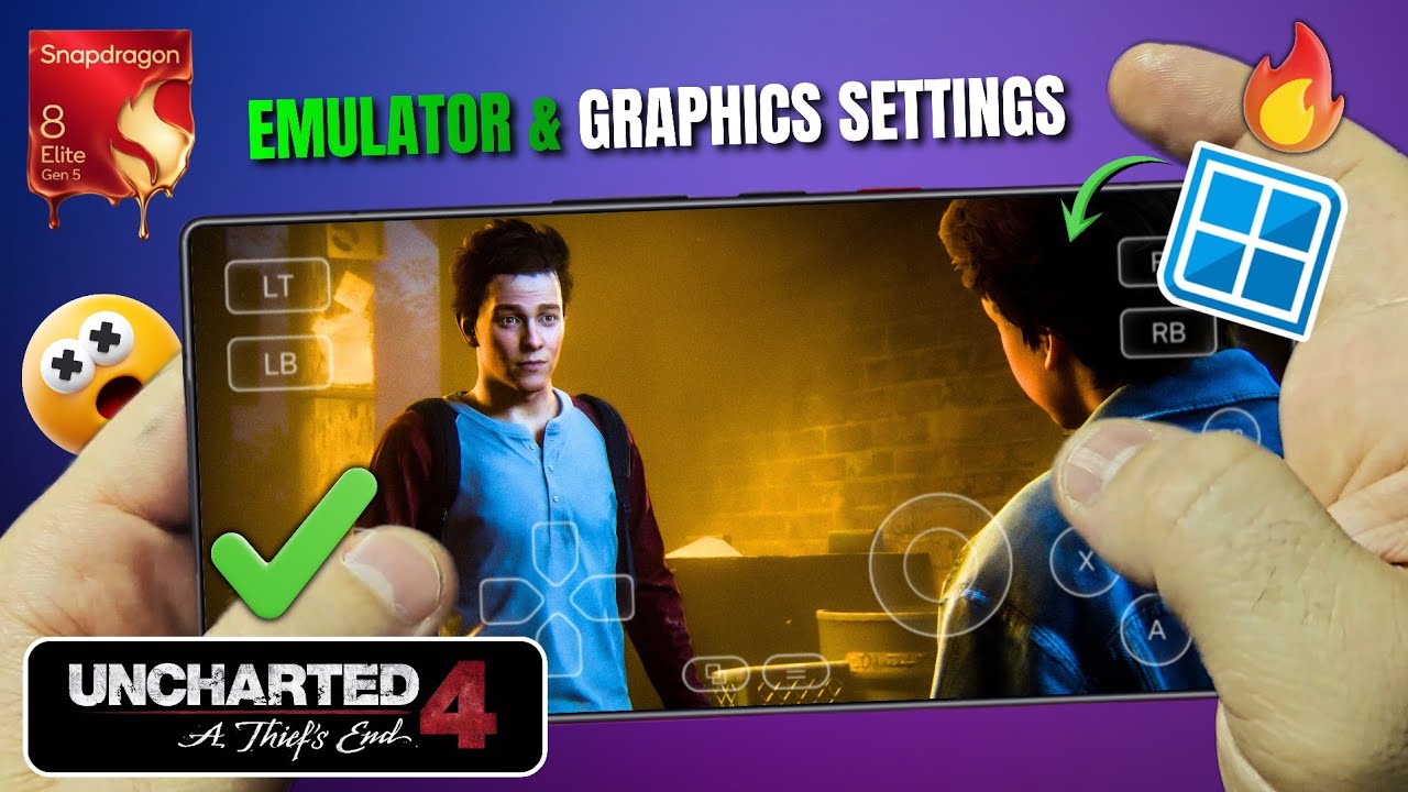 UNCHARTED 4 • Snapdragon 8 Elite Gen 5 • Winlator Bionic Ludashi 🔥
