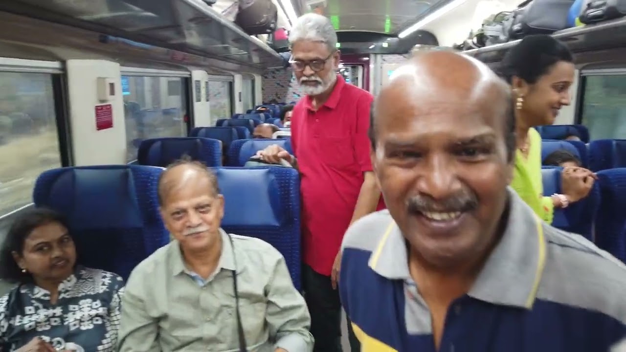 1st Time travel Vande Bharat express birthday celebration in Vande Bharat train..