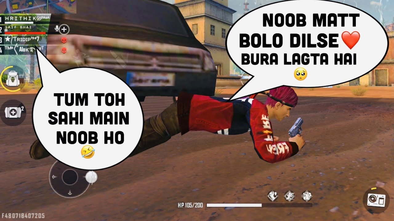 DJ ALOK CALLED ME NOOB THEN I DIDN'T CHALLENGE 1 VS 3 😝😝 || GARENA FREE FIRE || TONDE GAMER