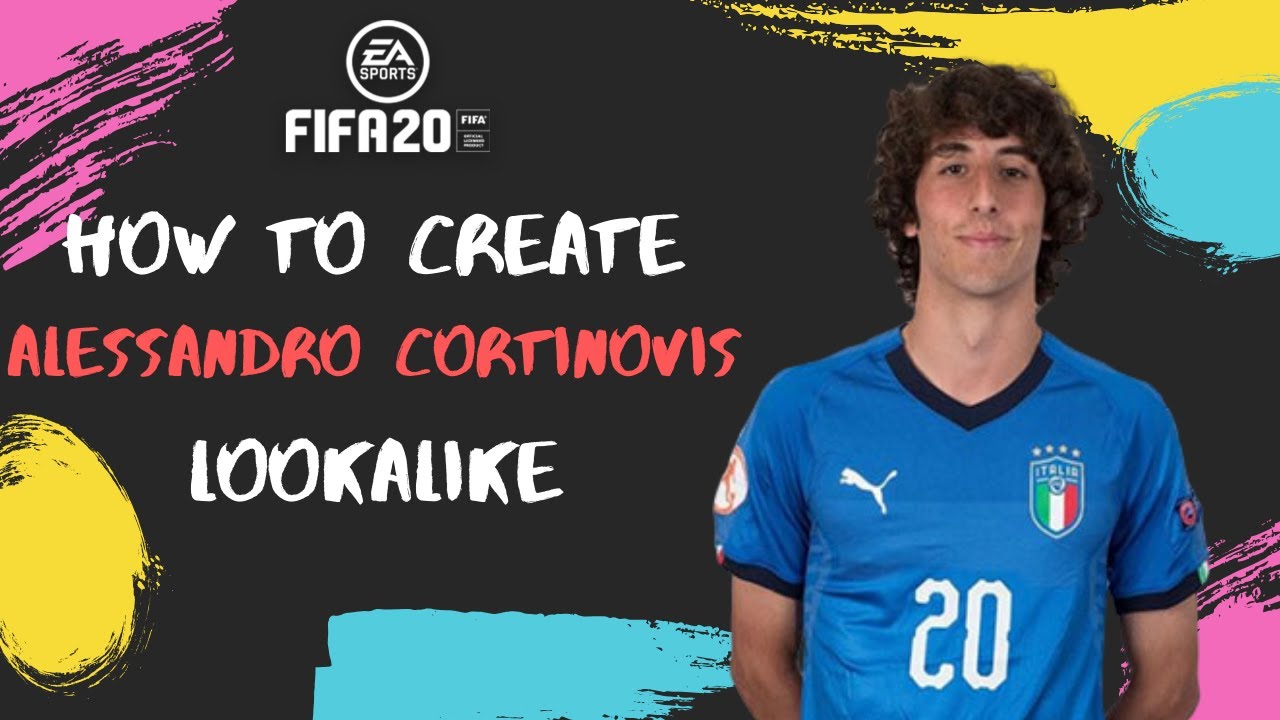 How to Create Alessandro Cortinovis - FIFA 20 Lookalike for Pro Clubs