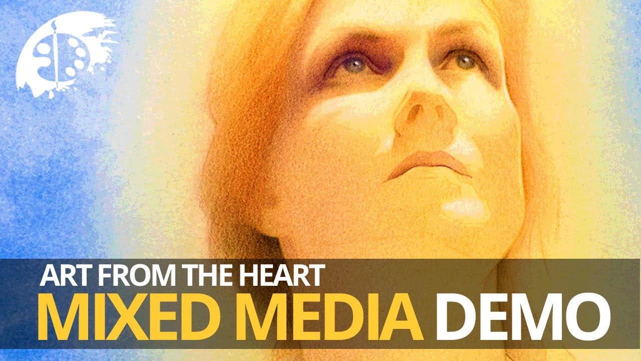 Delve into the mesmerizing Mixed Media Portrait Timelapse