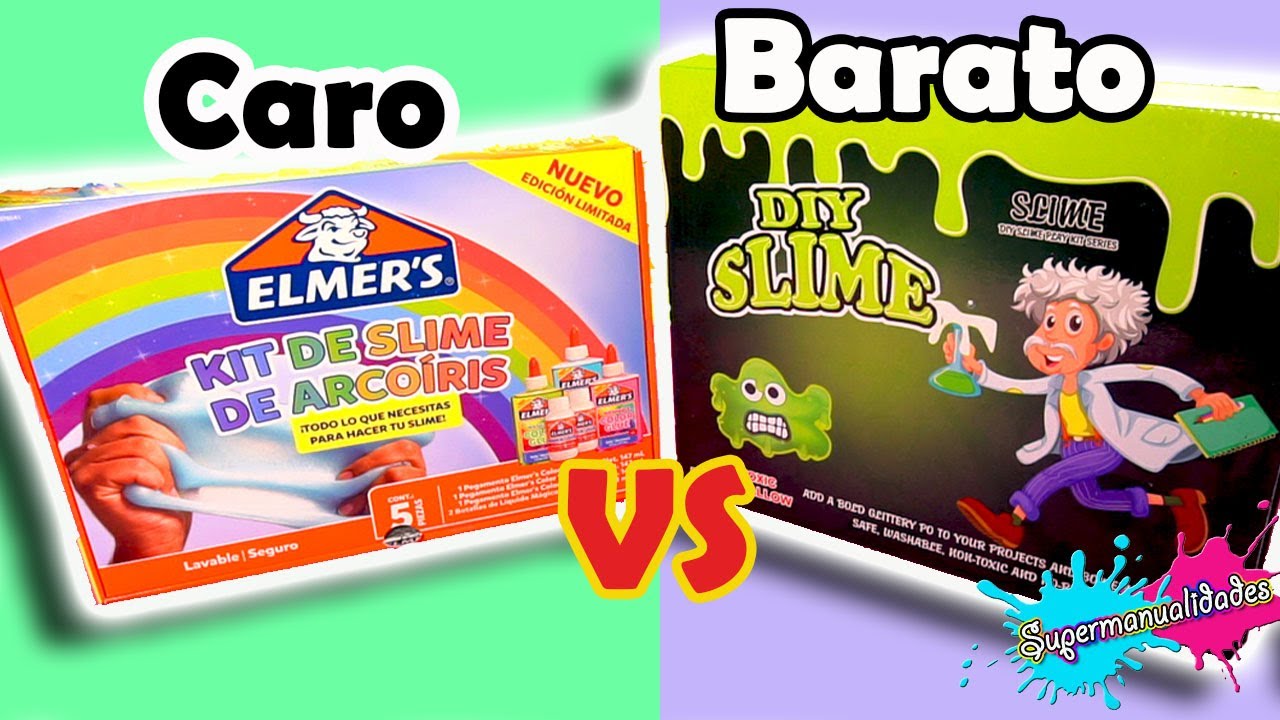 kit de slime Barato vs Caro ¡Encontré el mejor de todos! - Supermanualidades