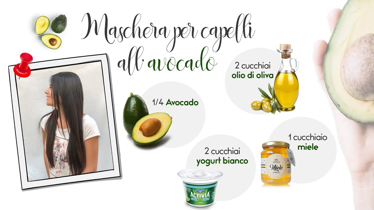 Maschera all’avocado per capelli danneggiati
