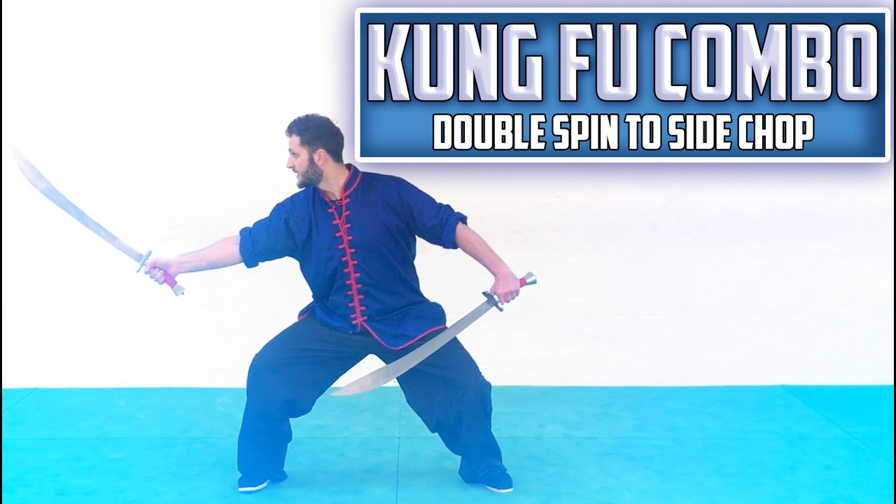 Kung Fu Combo | Double Broadsword ⚔️ Spin to Side Chop ⚔️