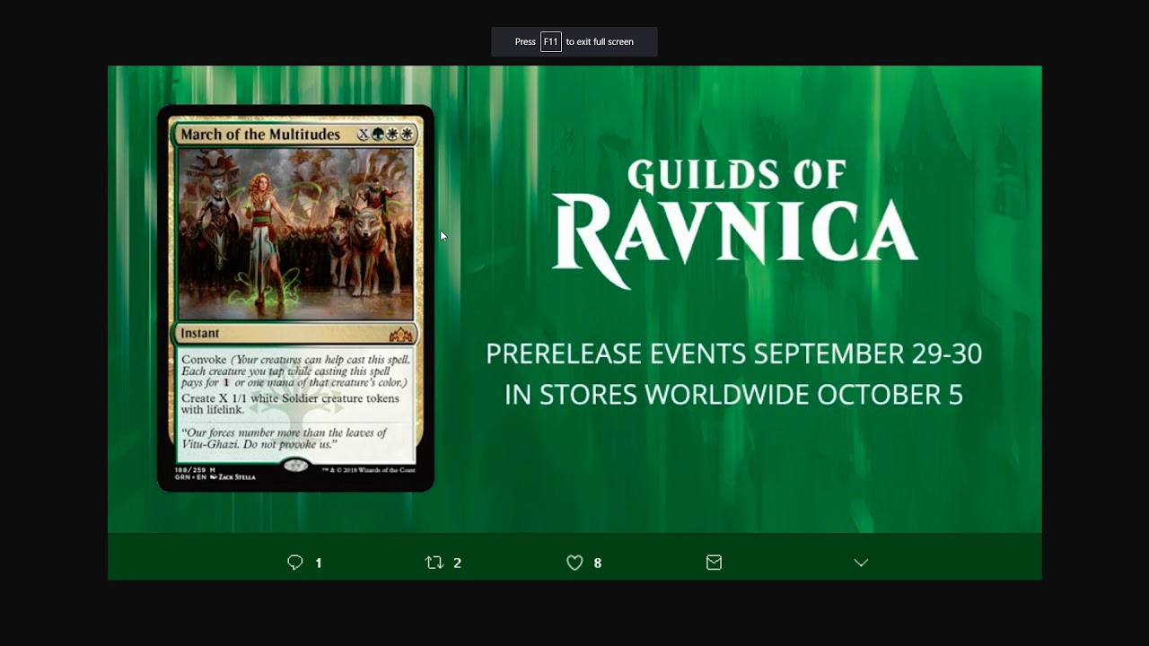 Spoiled GRNs!!! -- March of the Multitudes is BUSTED!!! Selesnya Potential TIER 1 DECK