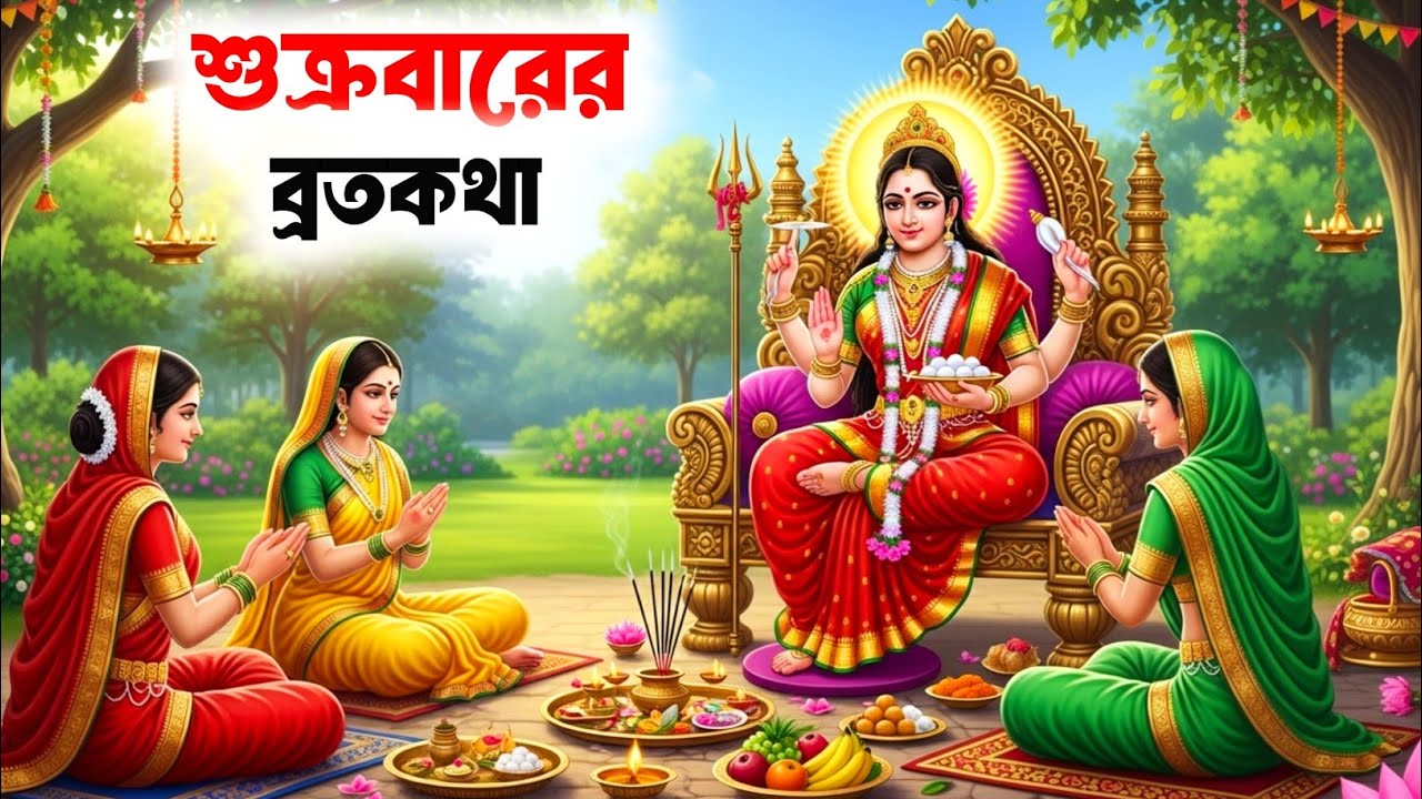 শুক্রবার এই ব্রত কথা শুনলে দূর হবে সব বাধা | Shukravar Vrat Katha |  Santoshi Ma Vrat Katha |