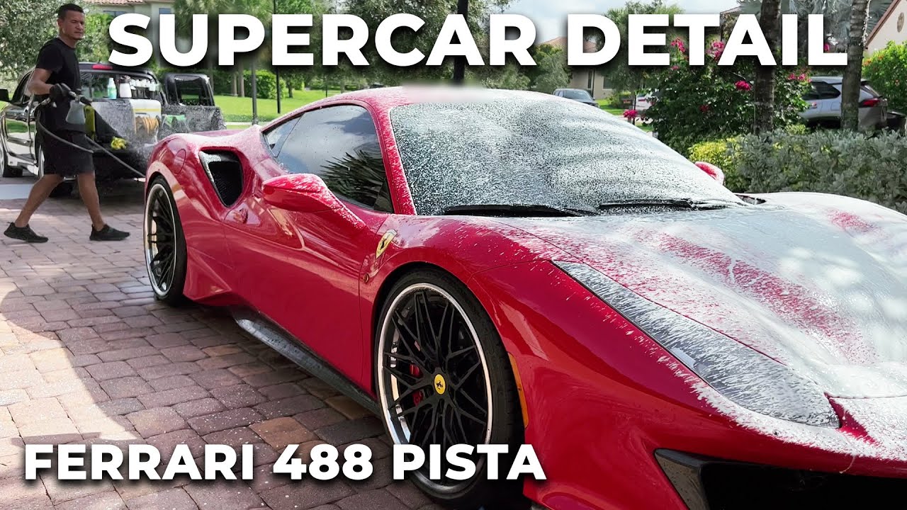 How Florida’s LUXURY CARS are Professionally Cleaned - FERRARI 488 PISTA