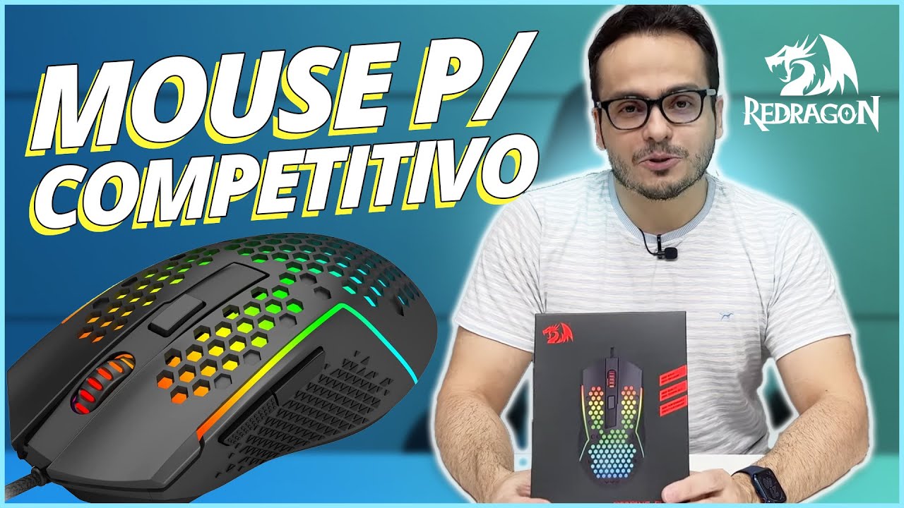 ESSE É O MOUSE DA REDRAGON PRA JOGOS COMPETITIVOS - REAPING ELITE RGB