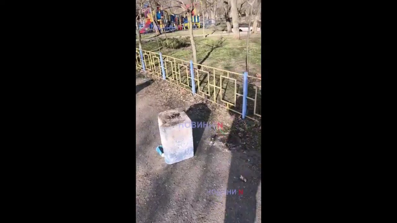 Вандали розгромили дитячий майданчик у парку Миколаєва та перевернули урни