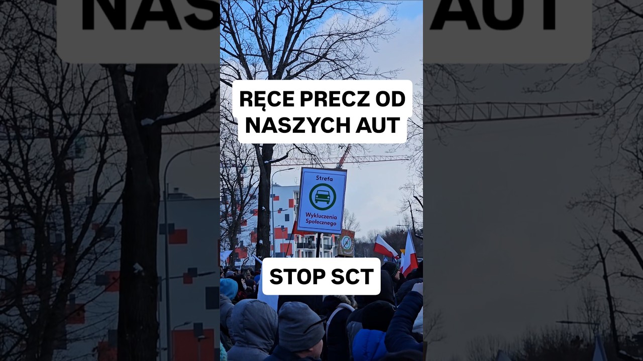 PROTEST PRZECIWKO STREFIE CZYSTEGO TRANSPORTU W KRAKOWIE