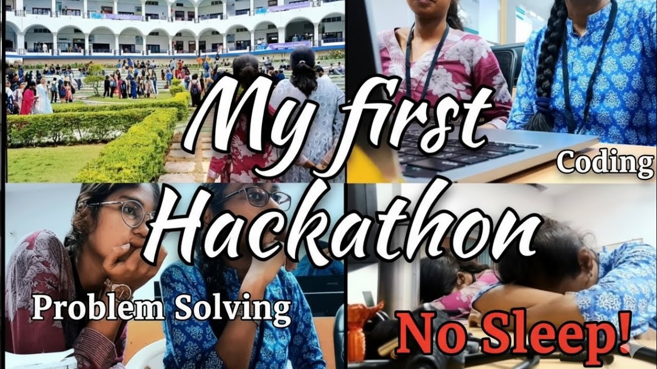My First Ever Hackathon Experience! 😊| 24 hrs in College 🤯| midnight games 😆🎮 #fun #vgnt  