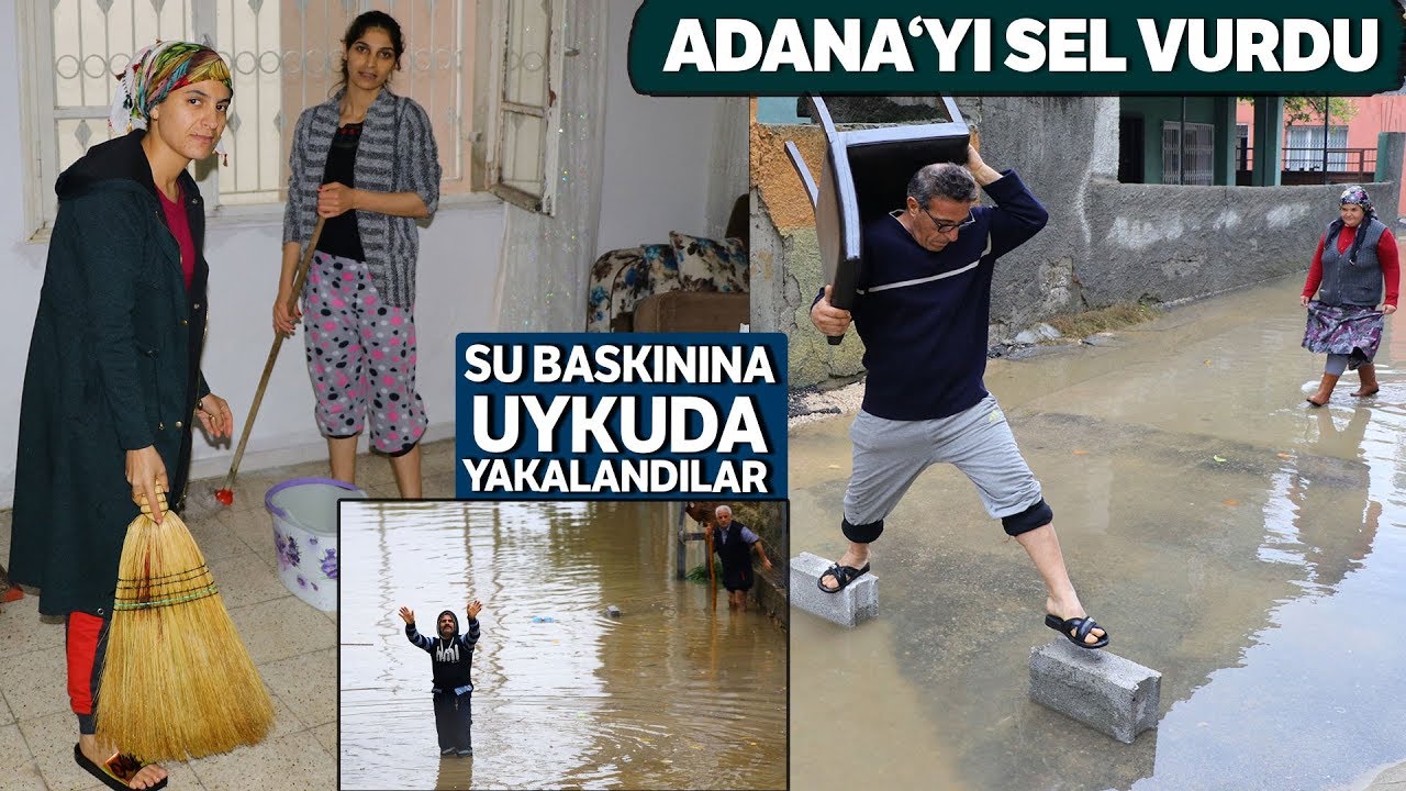 Mahalle Halkı Su Baskınına Uykuda Yakalandılar