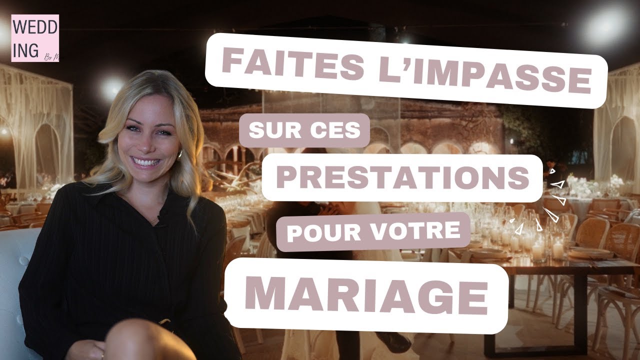 Et si vous faisiez l'impasse sur ces prestations pour votre mariage?✨