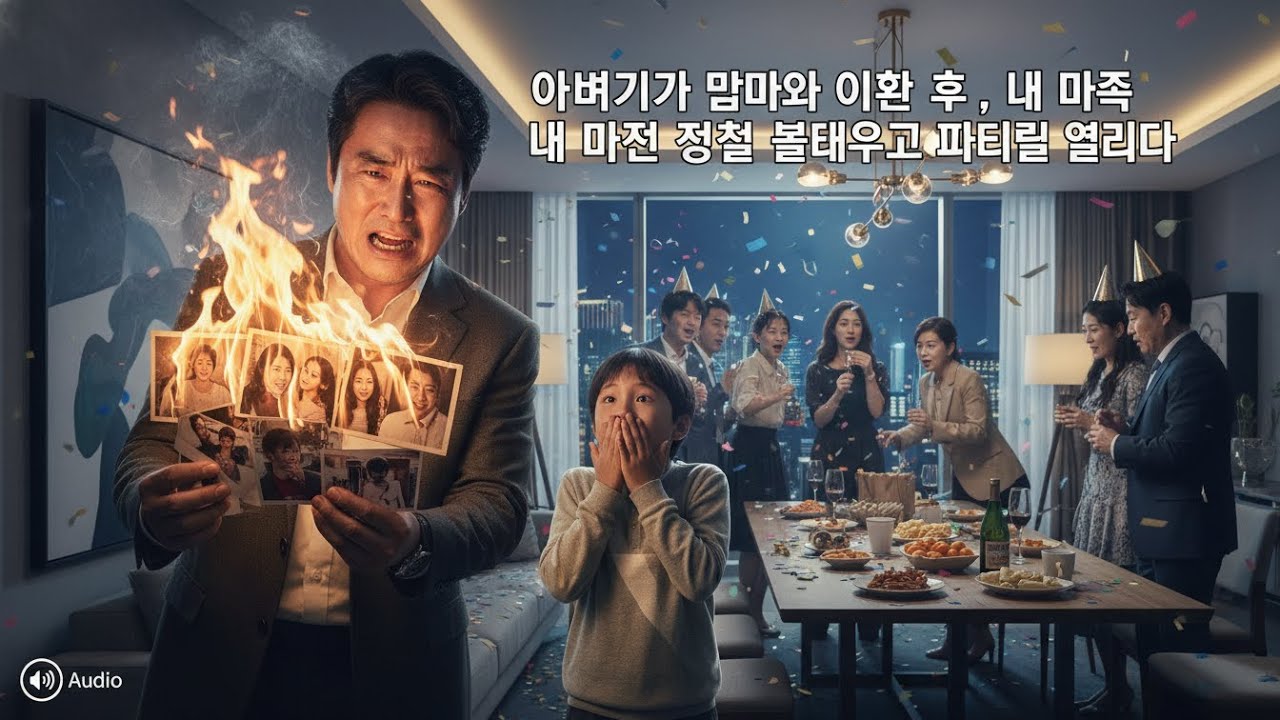 아버지가 엄마와 이혼 후, 내 앞에서 사진을 불태우고 파티를 열었다