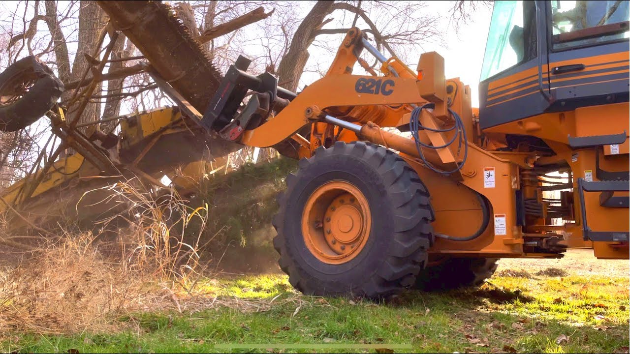 Dragging Antique Farm Equipment Out Of The Trees | Abandoned Farm Cleanup Day 1