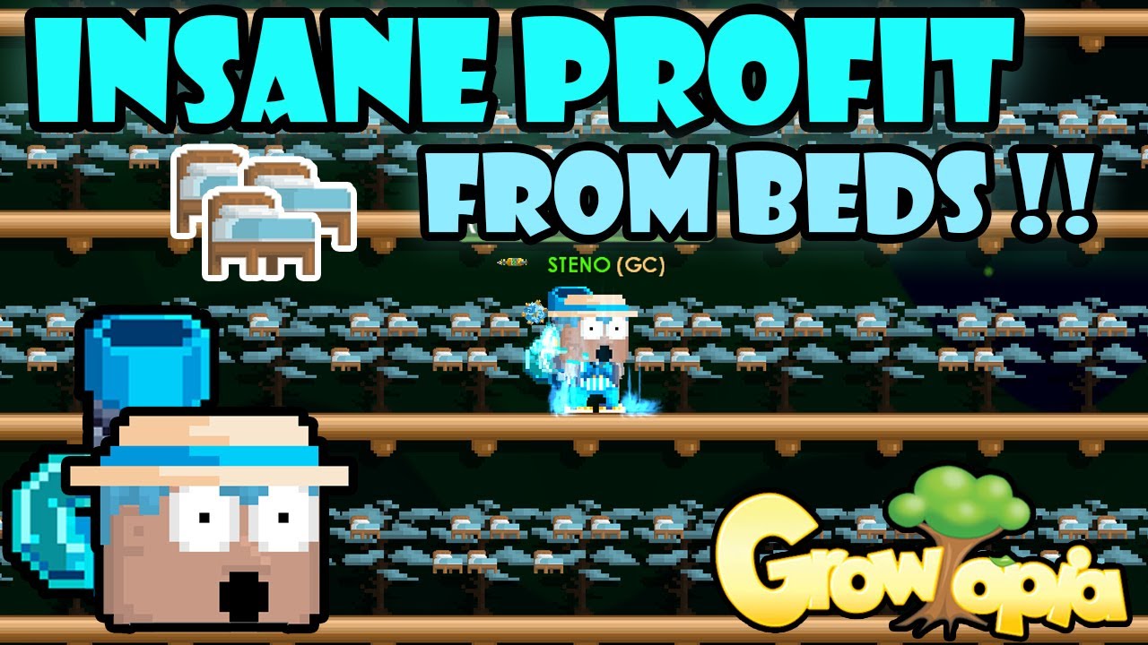 CRAZY PROFIT FROM BEDS!! | GrowTopia Profit | GrowTopia