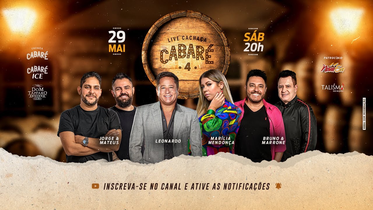 #LiveCachacaCabare4 | Leonardo, Bruno e Marrone, Jorge e Mateus, Marília Mendonça
