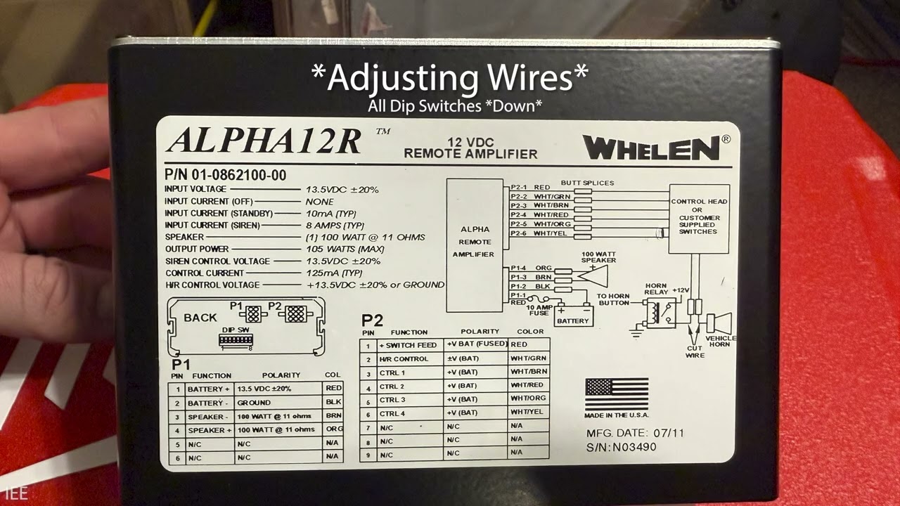 Brand New Whelen Alpha 12R Tone Demo
