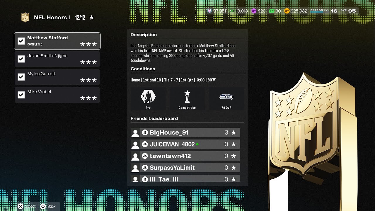 EA Sports Madden NFL 26 Ultimate Team - NFL Honors 