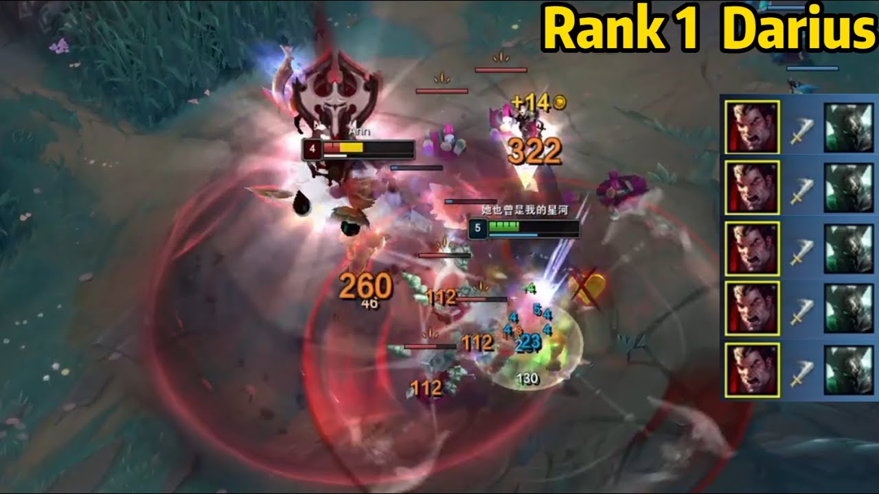 Rank 1 Darius: He is the Most AGGRESSIVE Darius in the Early Game!
