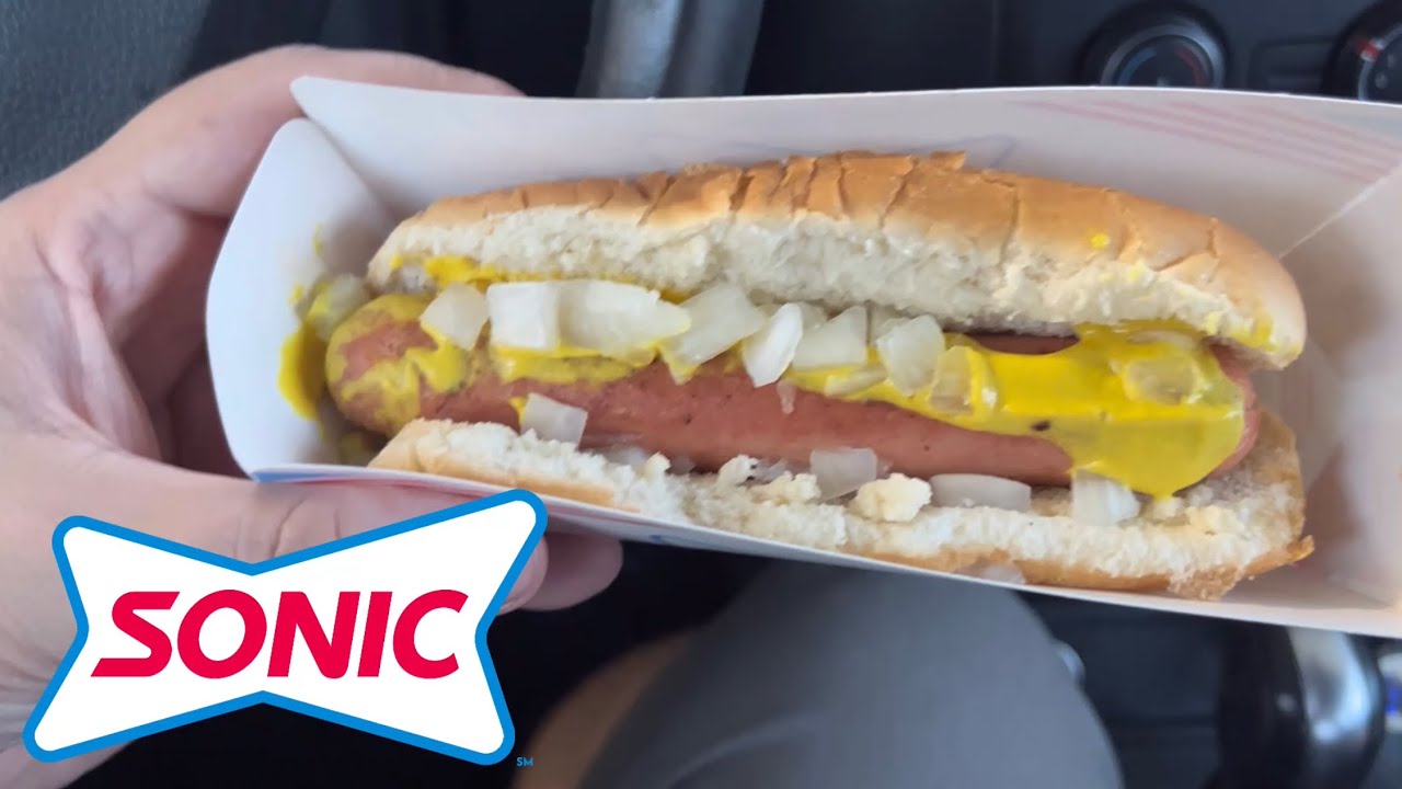 Sonic Hot Dog Review | All Beef Hot Dog | Sonic Drive-In