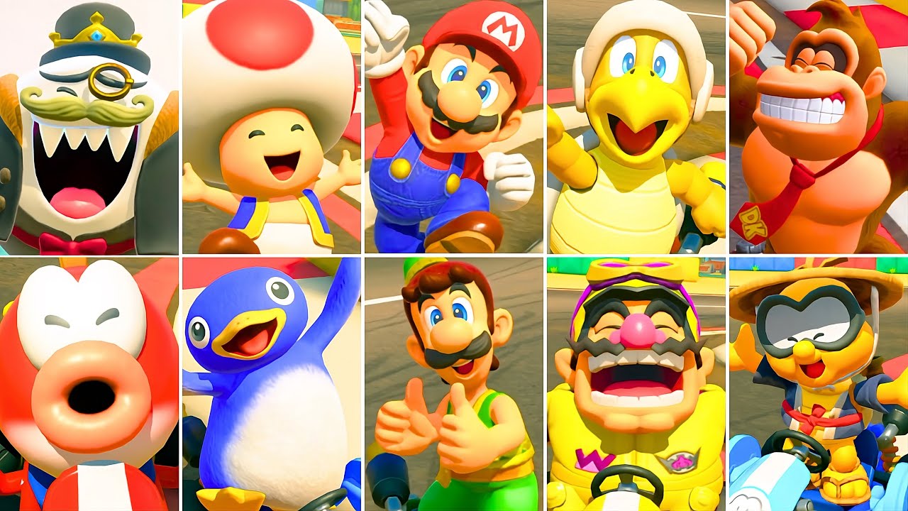 Mario Kart World - All Winning Animations