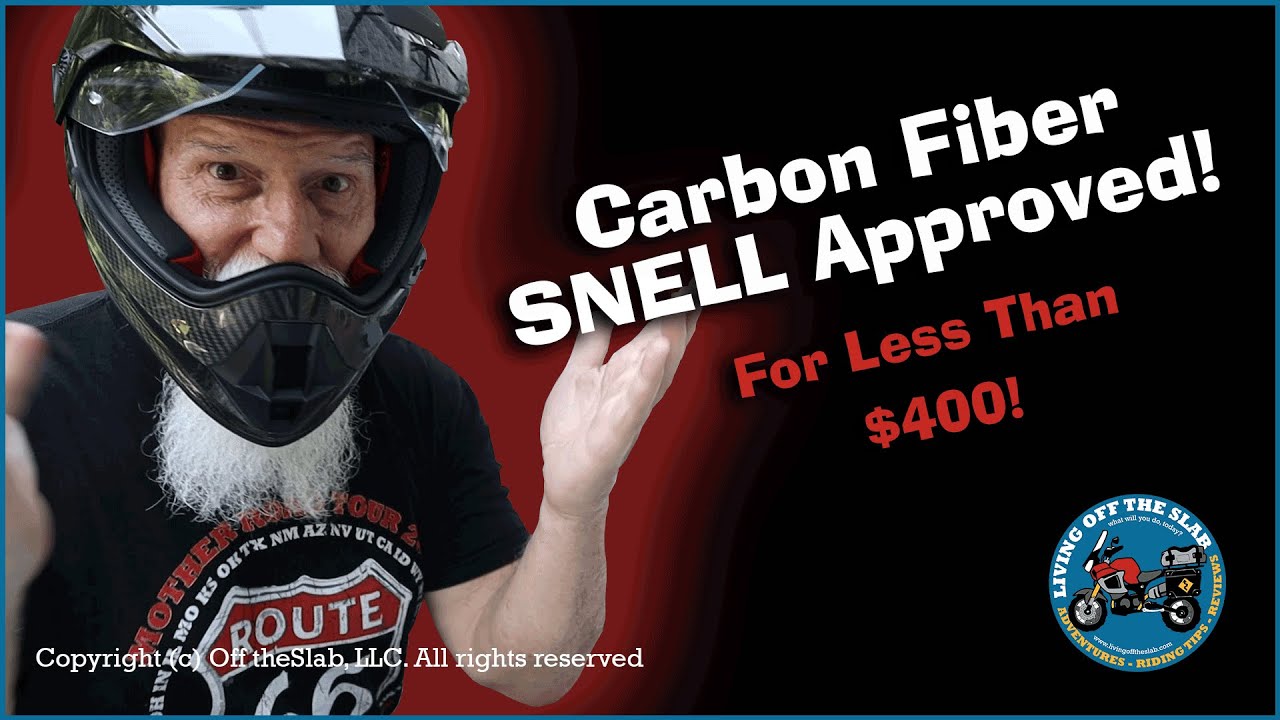 Carbon Fiber Snell Approved, ILM L13 Adventure Helmet