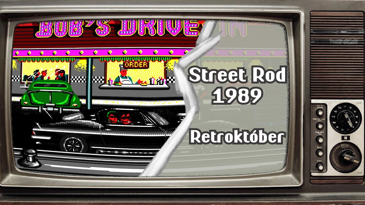 Street Rod (1989) Gameplay | Retro Car Racing | Classic DOS Game | Magyar / Hungarian Letsplay [4K]