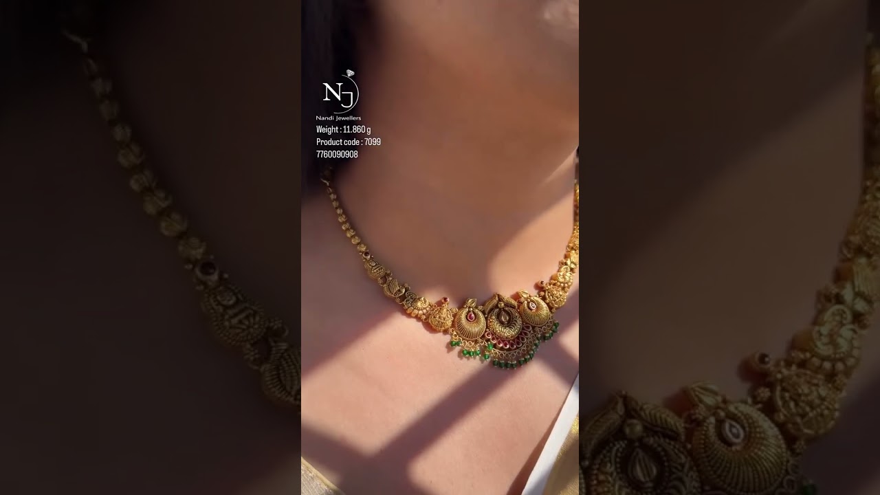 very beautiful and lightweight gold necklace design start from only 11 grams