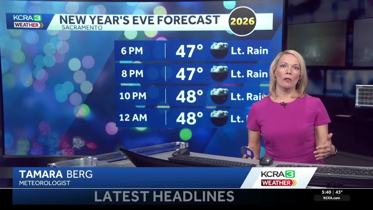 New Year's Eve forecast in Sacramento