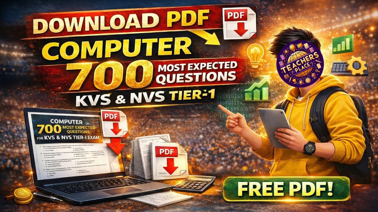 KVS NVS Tier 1 Computer PDF 🔥 700+ Topic Wise MCQs | Toppers Choice Publication