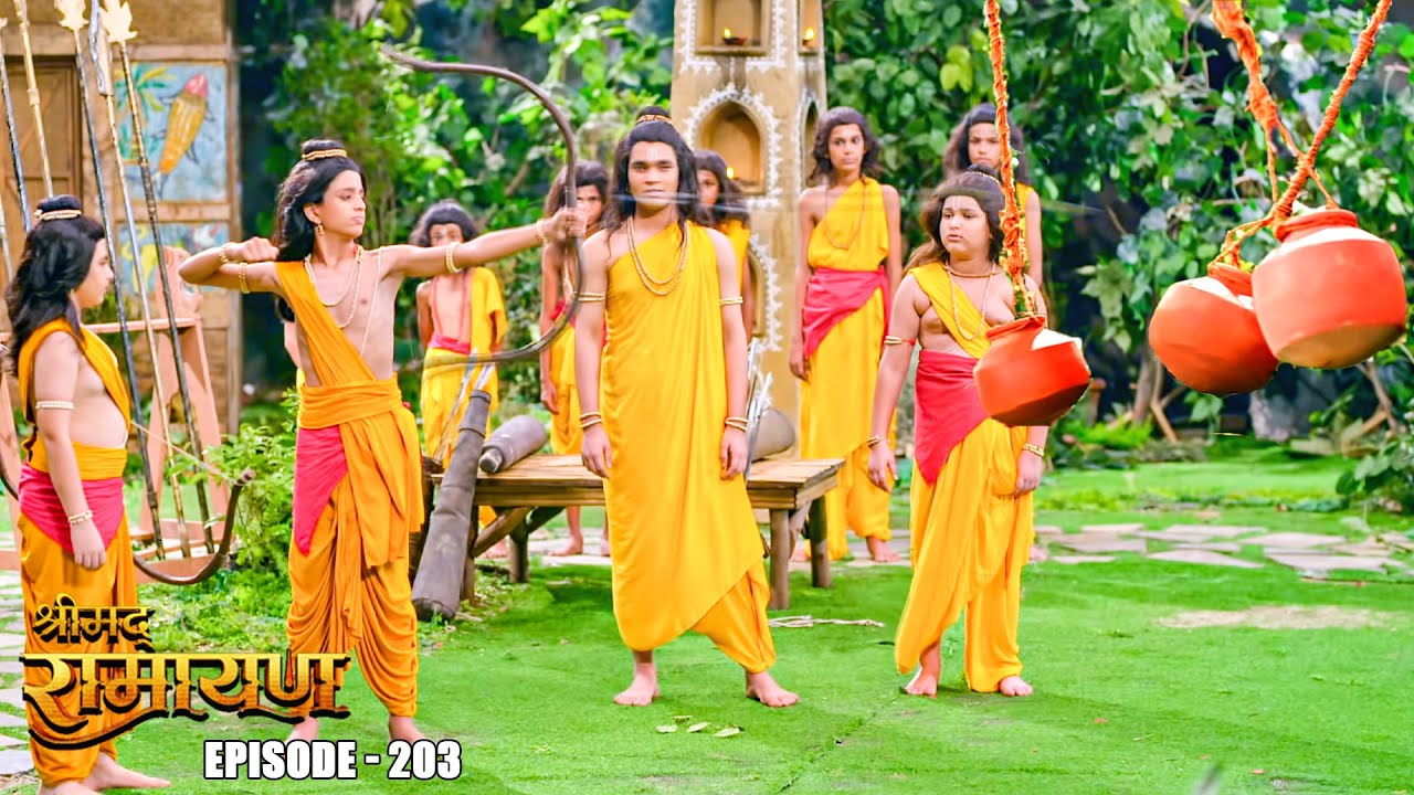 EP- 203-लव की ऐसी धनुर्विद्या देख सभी हुए चकित | Shrimad Ramayan | श्रीमद् रामायण