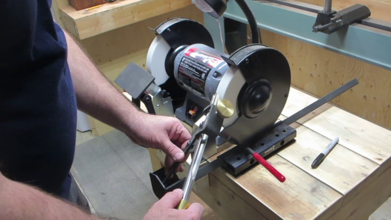 woodturning how to set up a oneway wolverine sharpening jig
