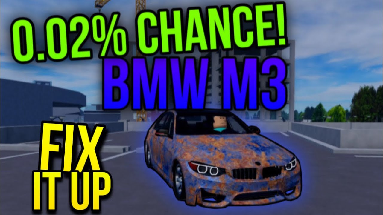 Rarest BMW In Roblox 0.02% CHANCE! Fix It Up
