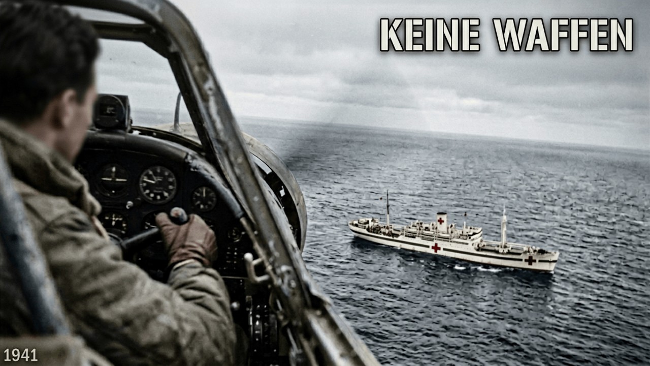 Der britische Pilot hatte den Befehl, das deutsche Lazarettschiff zu versenken — Stattdessen dreh...