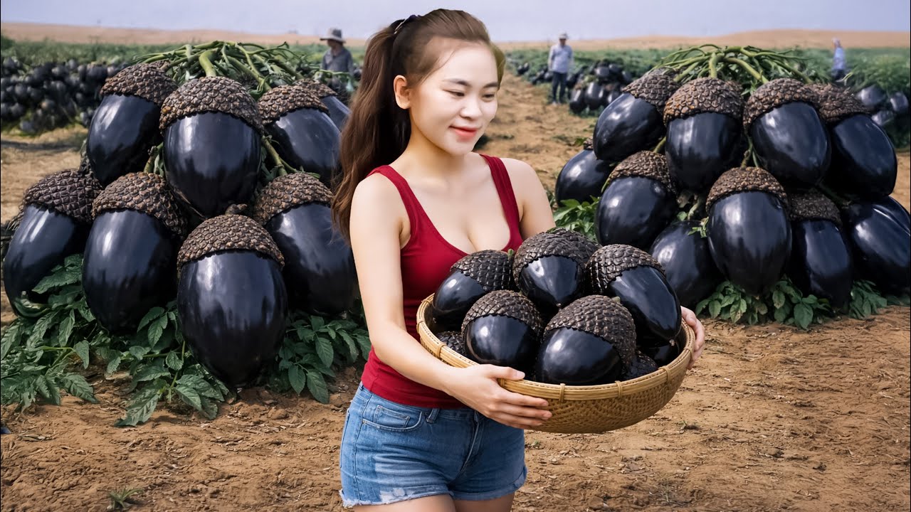 Harvesting Rare GIANT Black Fruits in the Countryside  | Field-to-Market Day That Sells Out Fast