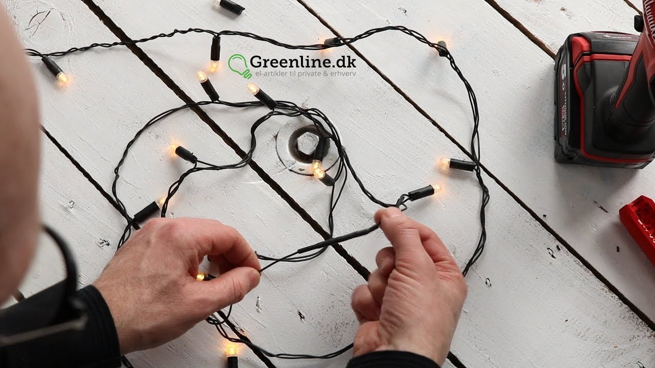 Sådan reparerer du en ødelagt lyskæde eller ledning.