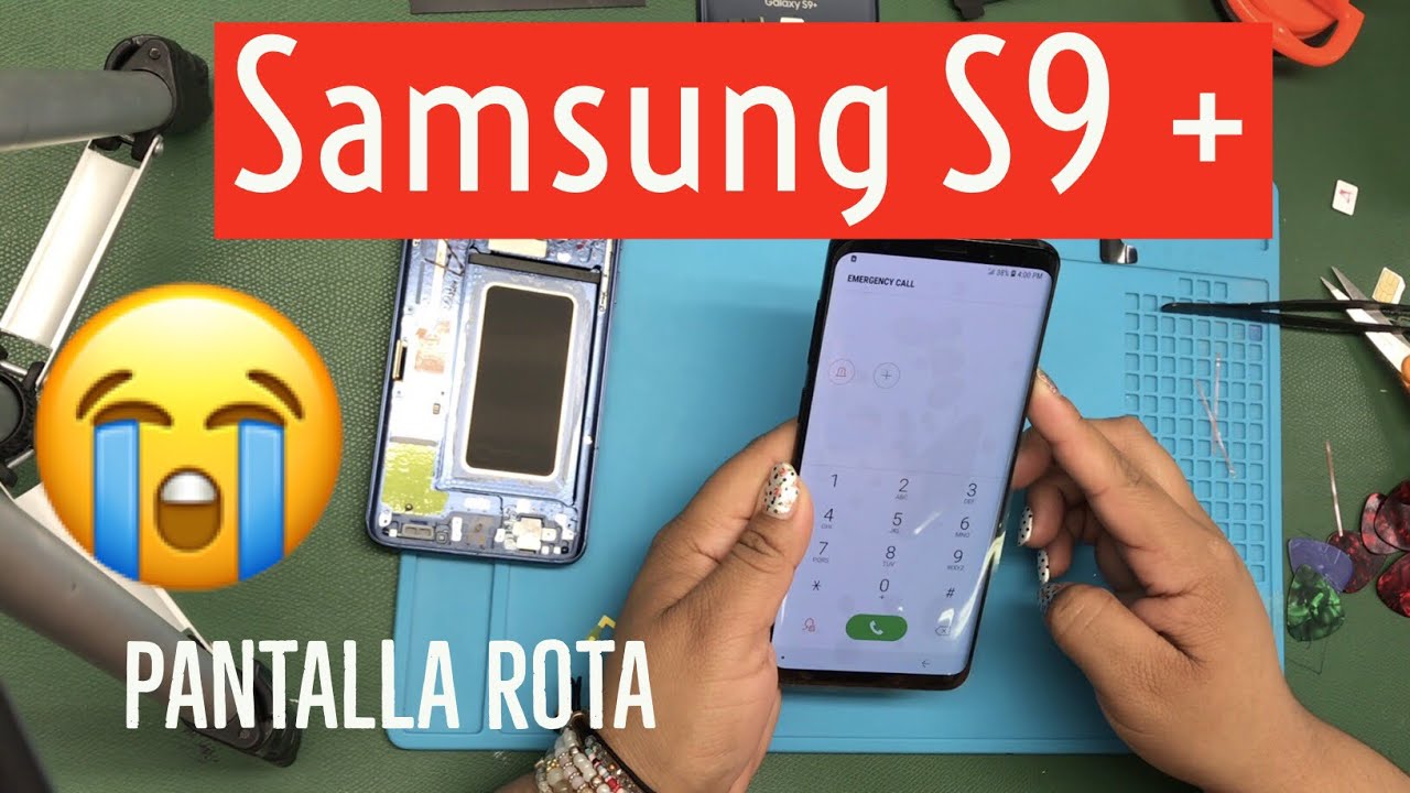 Samsung S9+ roto Como se arregla de facil y rapido 😨 broken samsung s9 plus easy to fix