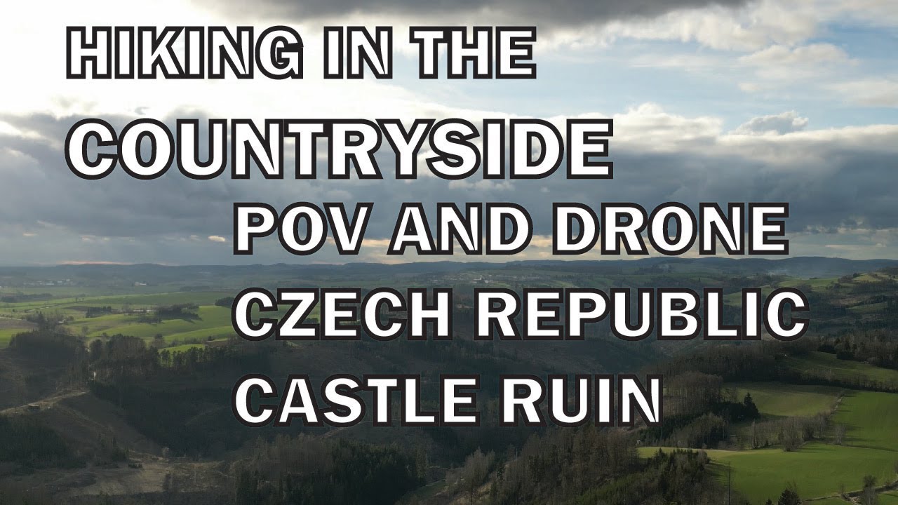 Поход по сельской местности в окрестностях , Чехия, март 2024 г. | Видео от первого лица и с дрона