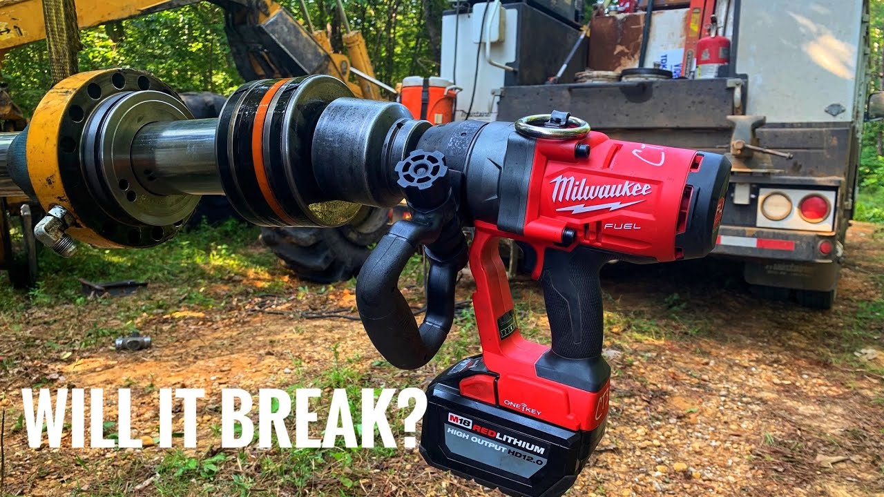 Ударный отбойный молоток Milwaukee 1”, сломает ли он гайку цилиндра 2 9/16?