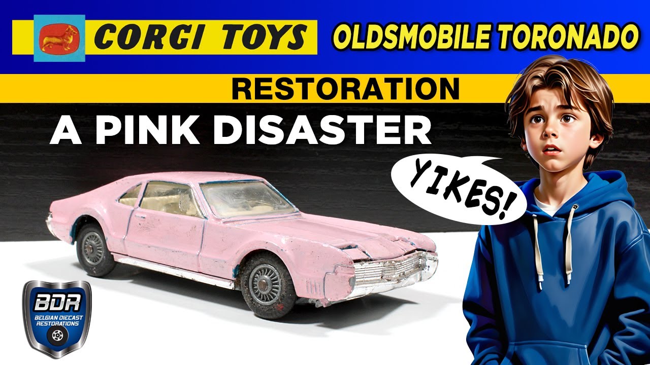 A pink disaster - Corgi 264 Oldsmobile Toronado Diecast Restoration