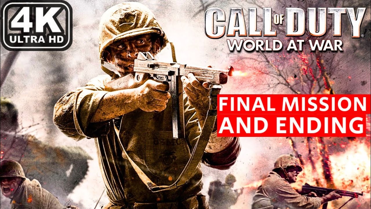 Call of Duty World At War Mission 15 Downfall Gameplay Walkthrough No Commentary 4K UHD 