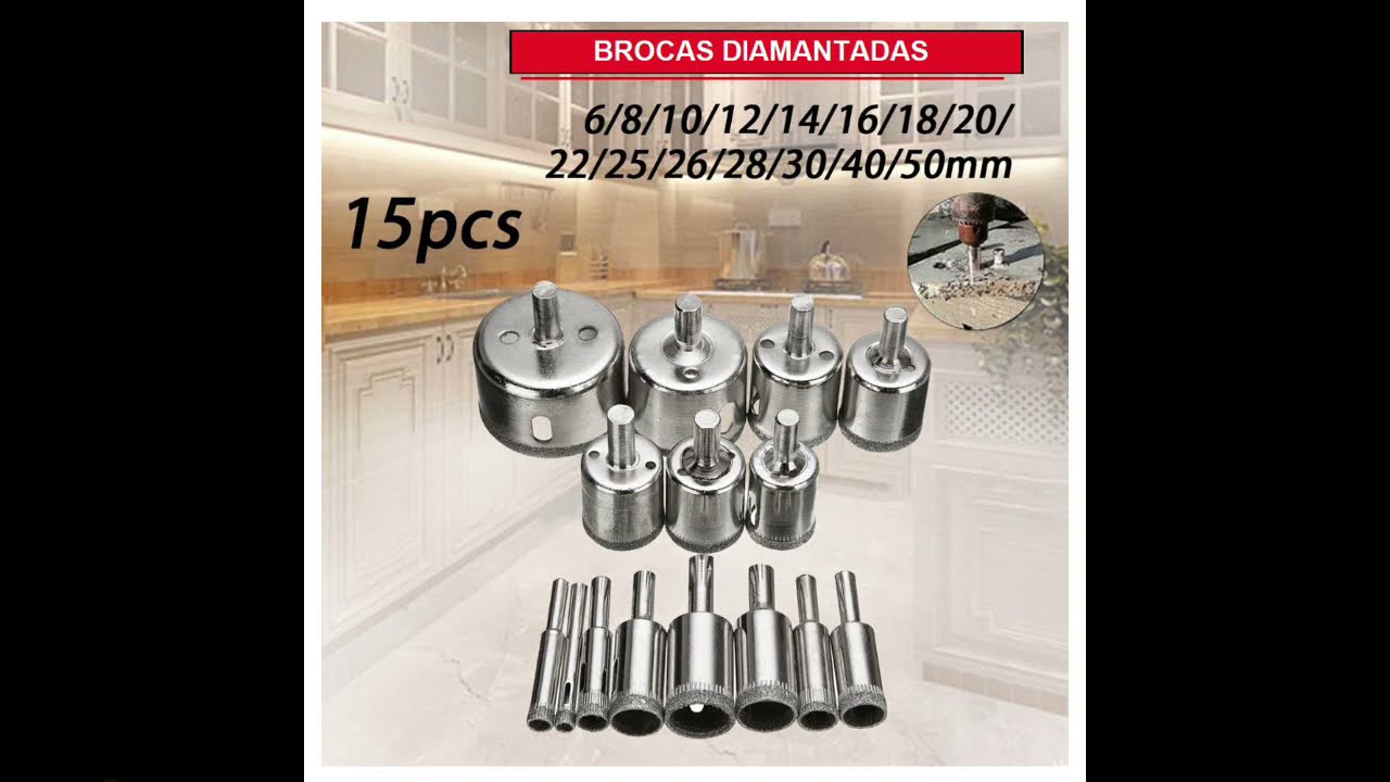 ✅BROCAS DIAMANTADAS PARA👇 Ceramica, azulejos, porcelanatos, vidrios