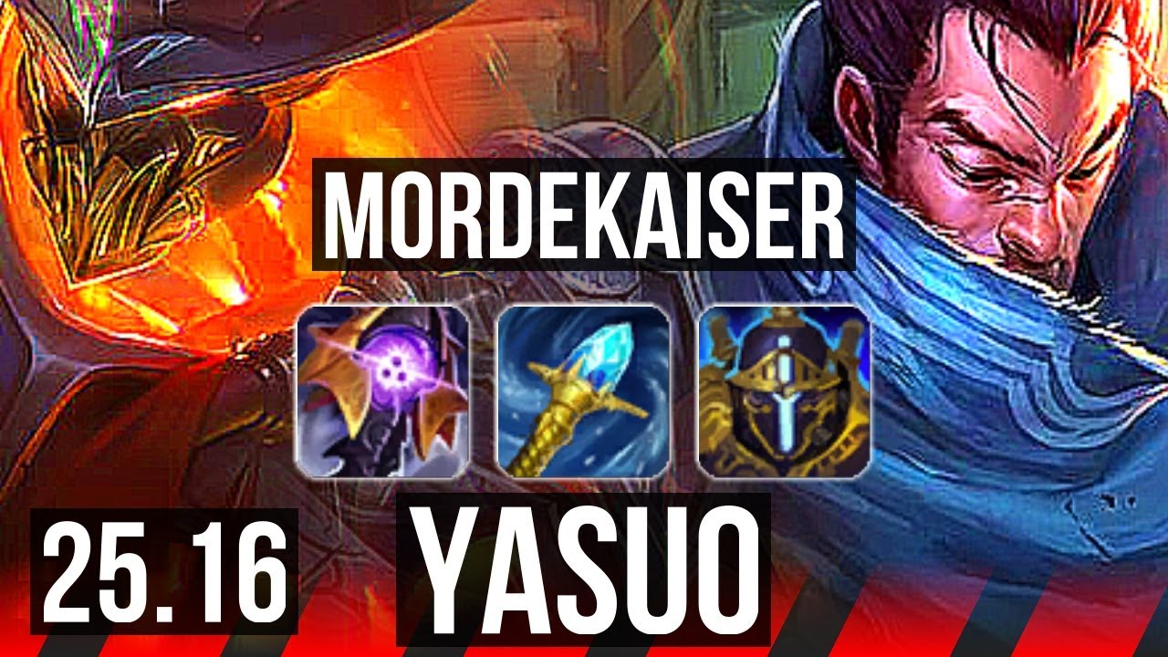 MORDEKAISER vs YASUO (TOP) | 6/3/9 | KR Master | 25.16
