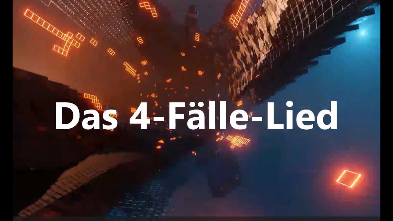 Das 4-Fälle-Lied - 02 (moderne Variante) - Deutsch, Schule, Grammatik, die 4 Fälle - learning german