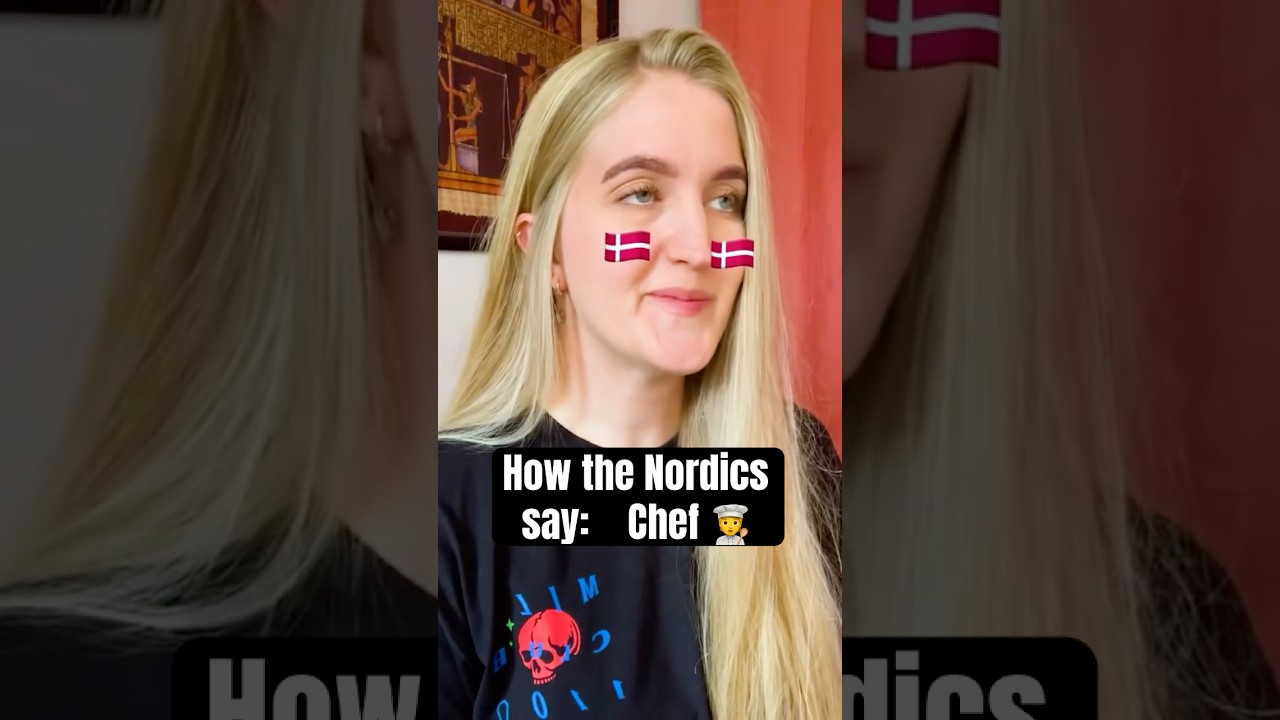 How the Nordic countries say Chef 🧑&zwj;🍳 #denmark #sweden #norway #iceland #finland