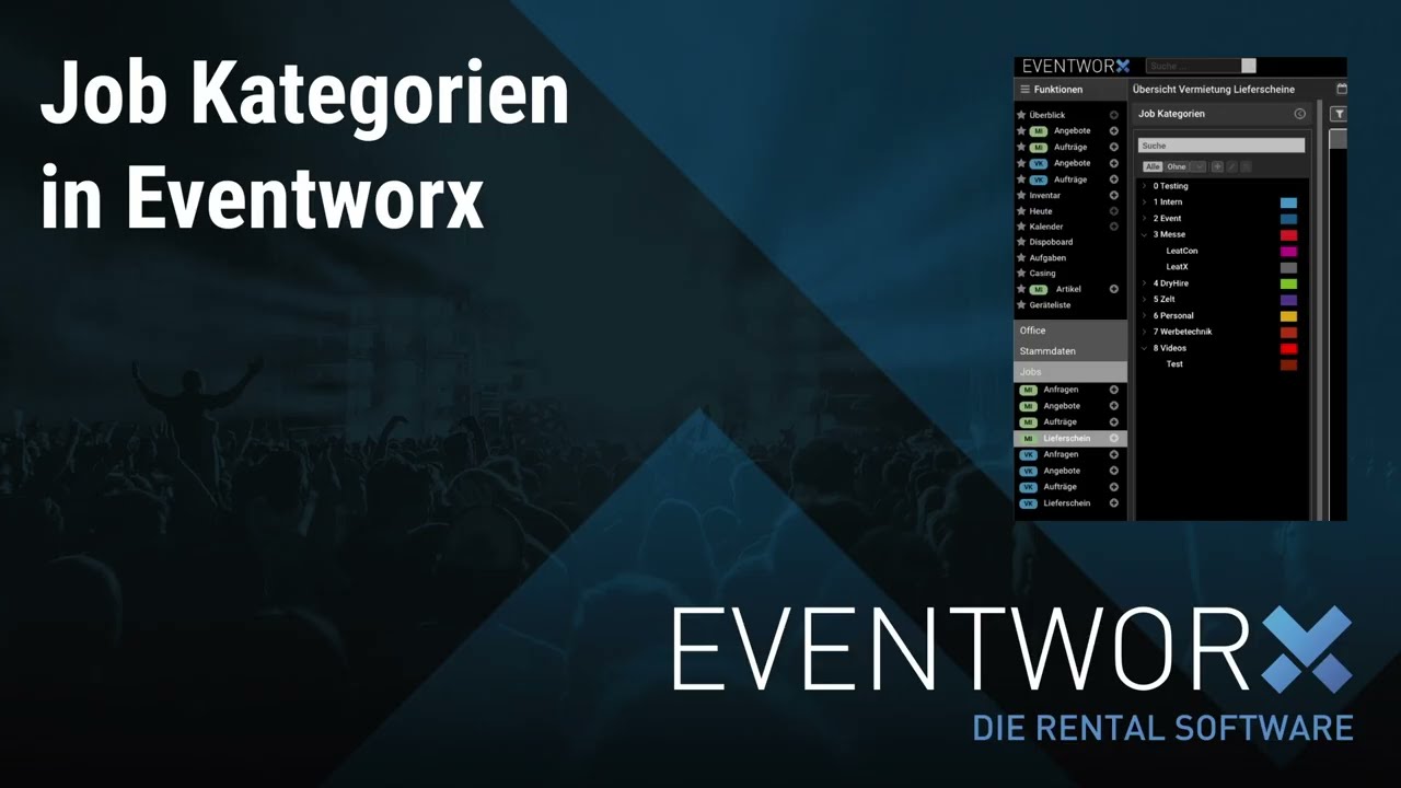 Eventworx Tipps: Jobs effizient organisieren mit Kategorien & Farben